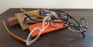 A few of my reading glasses--no, I haven't lost any, just, as a pet/house sitter, I keep spare pairs in a few homes. So these are just the ones on hand at the moment. 